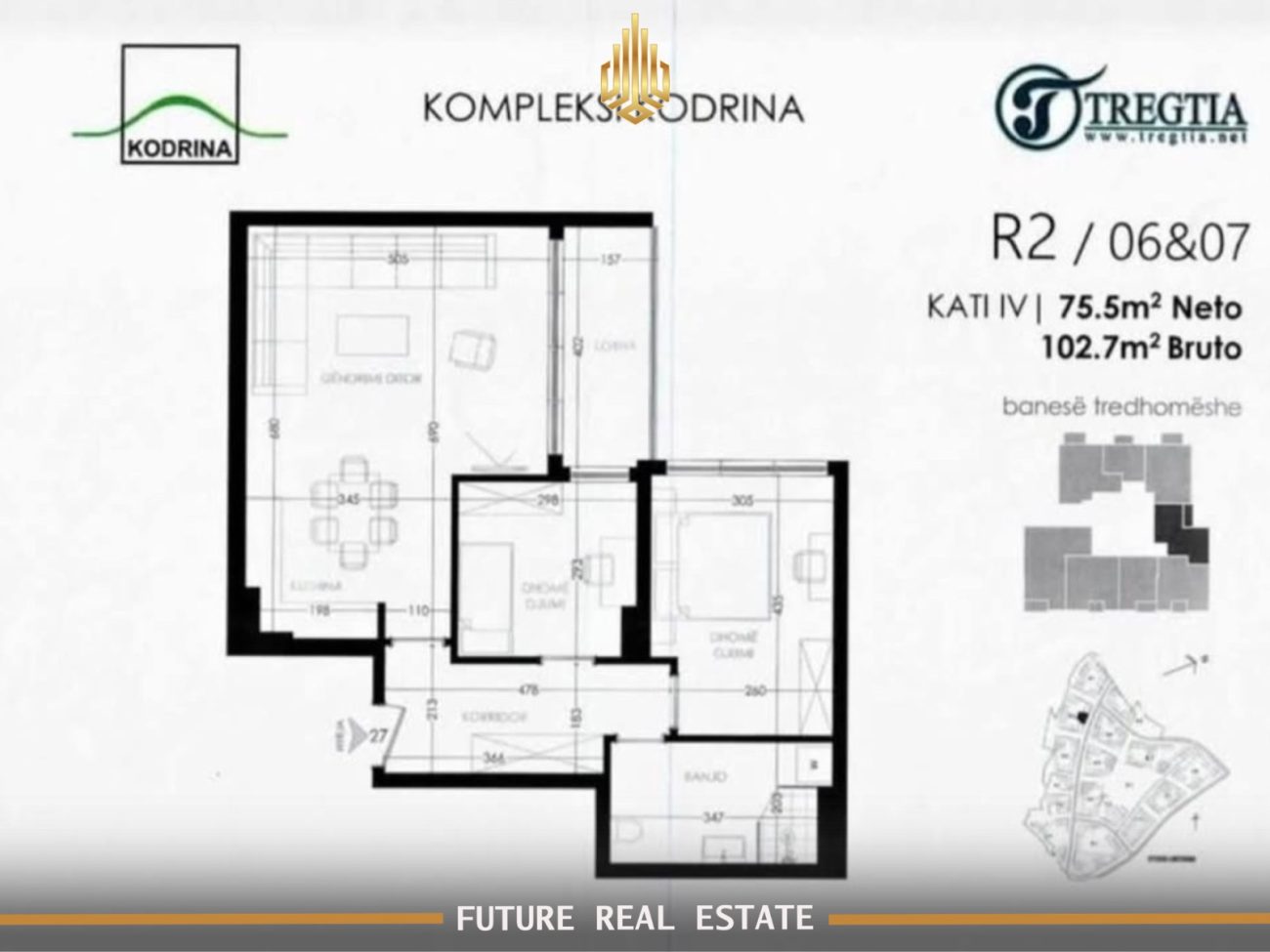 Apartment for sale – 2 bedrooms – Prishtinë – Rruga c lagjja kodrina (#{i+2})